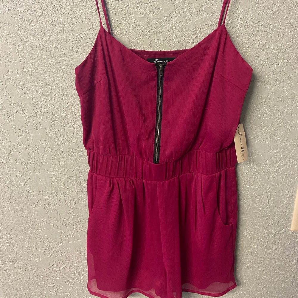 Magenta jumpsuit